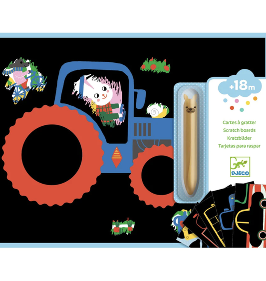 Learning about Vehicles Scratch Cards Activity