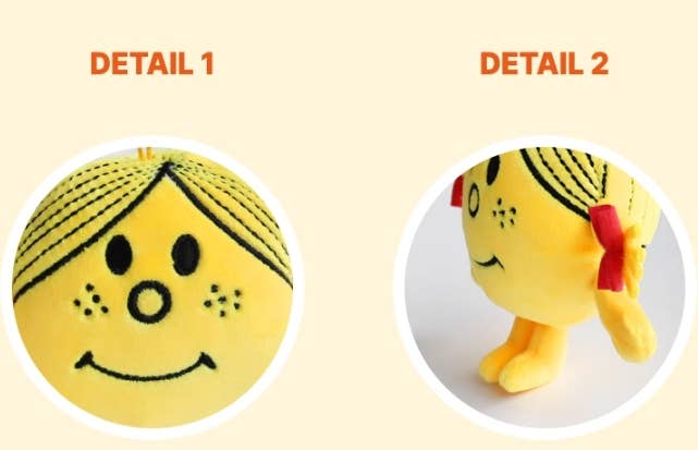 Mr. Men Little Miss Plush Keychain-10cm