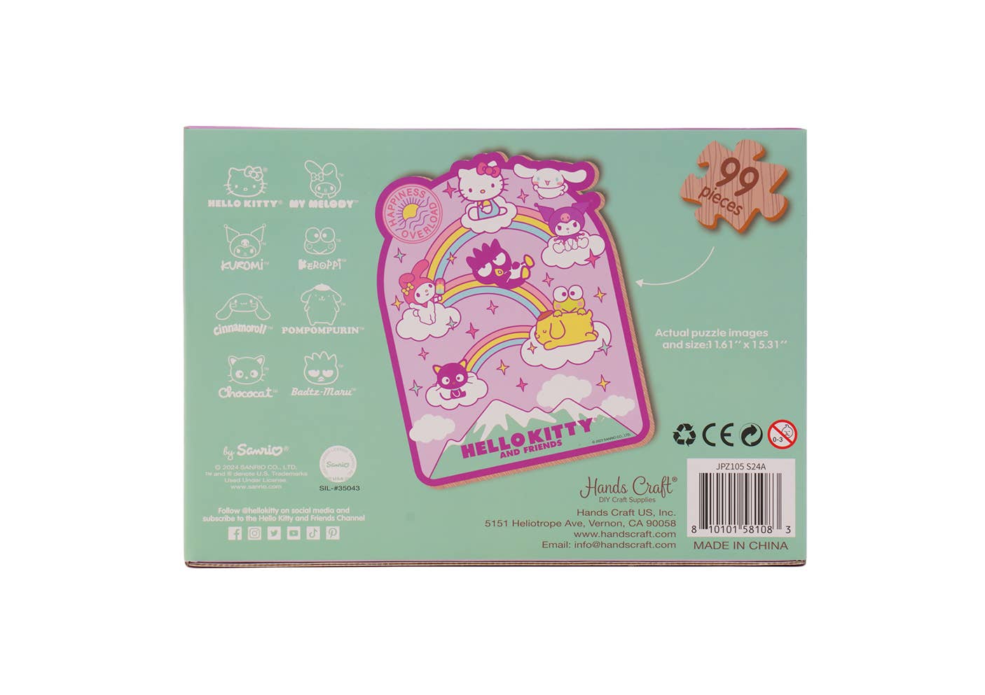 Hello Kitty Wooden Jigsaw Puzzle: Seize the moment