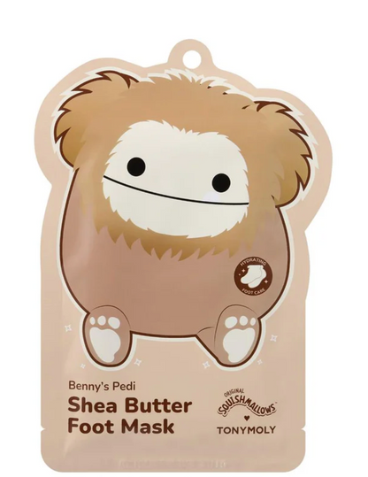 Squishmallows x TONYMOLY Benny's Pedi Shea Butter Foot Mask