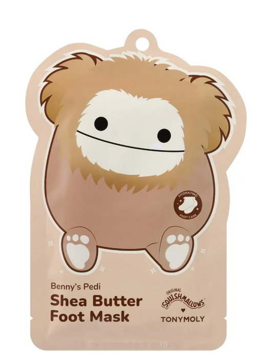 Squishmallows x TONYMOLY Benny's Pedi Shea Butter Foot Mask