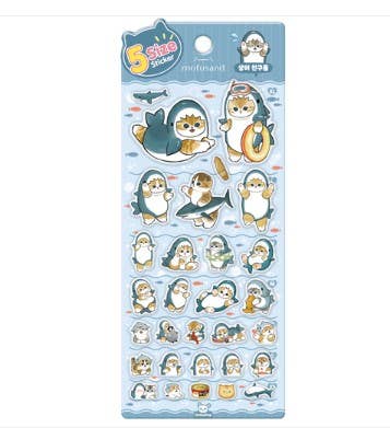 Mofusand 5 Sizes Jelly Coating Stickers (Official Licensed)