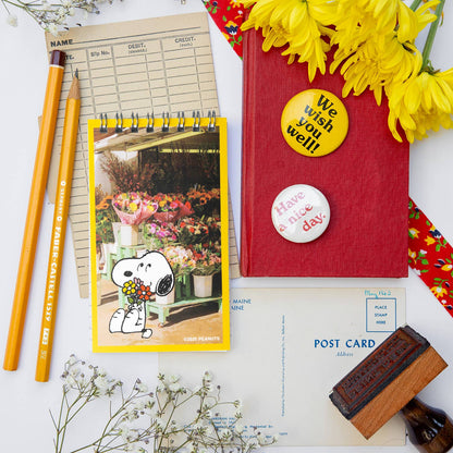3P4 x Peanuts® - Snoopy Flower Bouquet Mini Memo Pad
