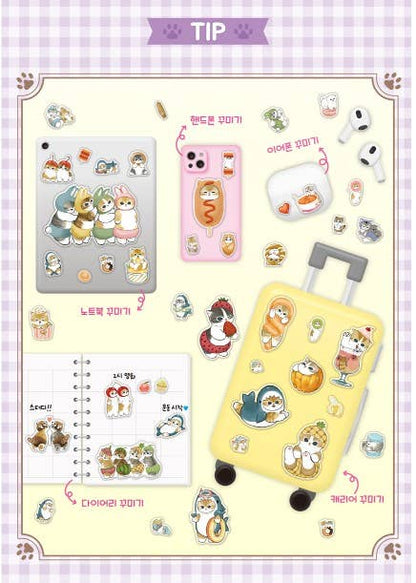 Mofusand 5 Sizes Jelly Coating Stickers (Official Licensed)