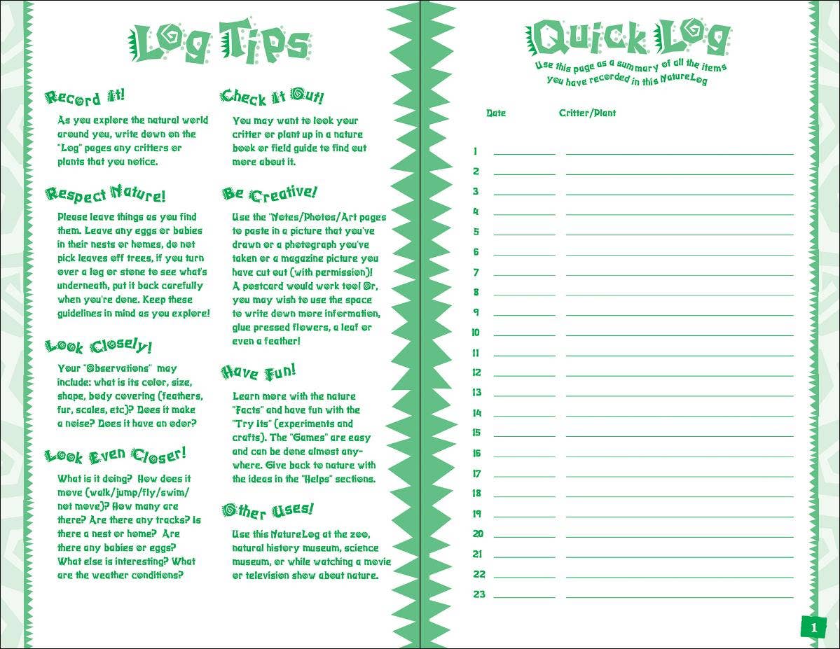 Nature Log Kids