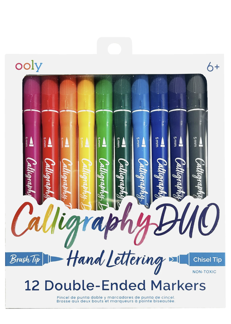 Calligraphy Duo: Double-Ended Markers (Set of 12)