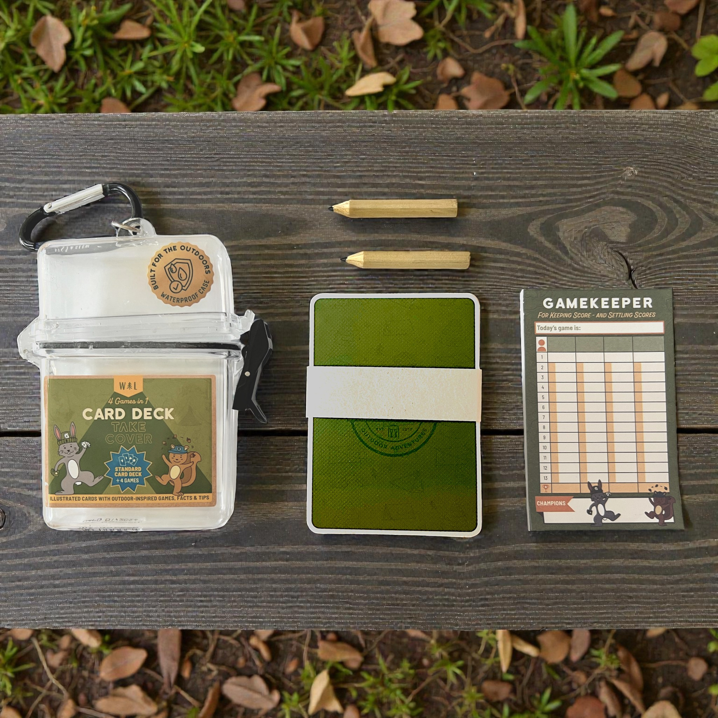 Kids Outdoor Card Game – Waterproof 4-in-1 Deck