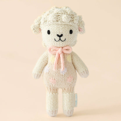 Tiny Lucy the lamb (pastel), gives 10 meals, cuddle + kind