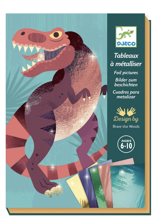 Djeco Jurassic Rub-On Foil Transfer Craft Kit