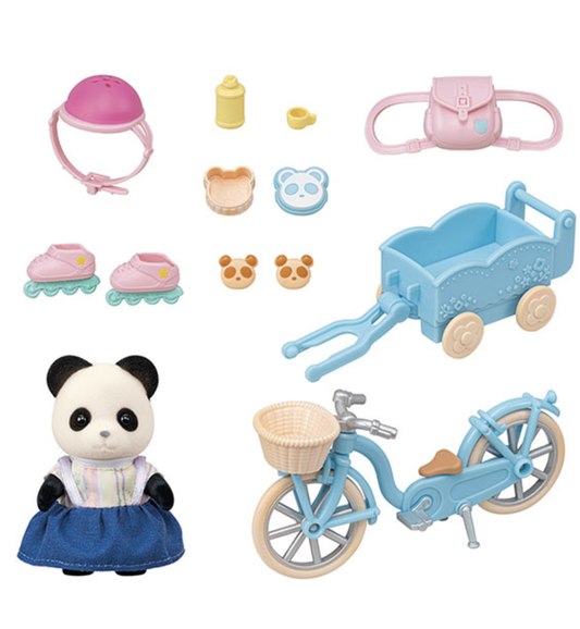 Calico Critters - Cycle & Skate Set (Panda Girl)
