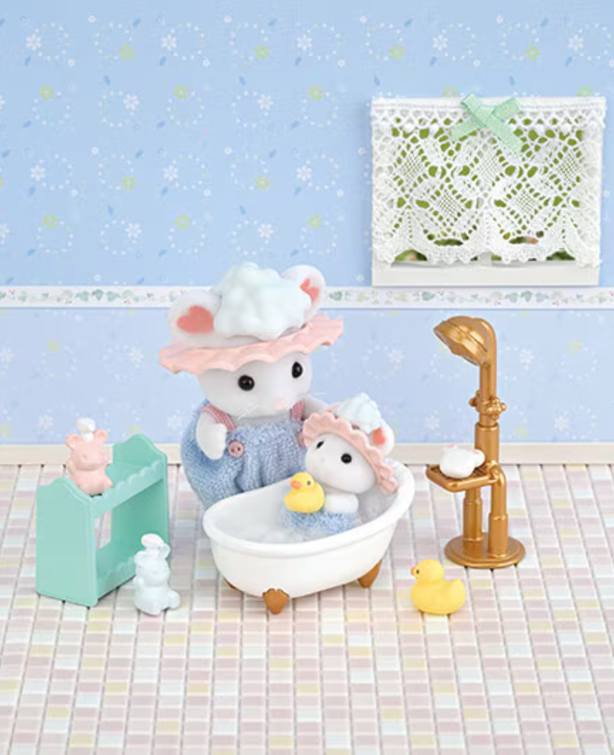 Calico Critters - Bath Time Bubble Siblings