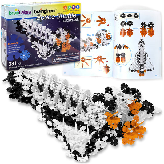 Brain Flakes Space Shuttle Building Set & Instruction Book