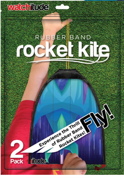 Watchitude Rubber Band Rocket Kite (2 pack)