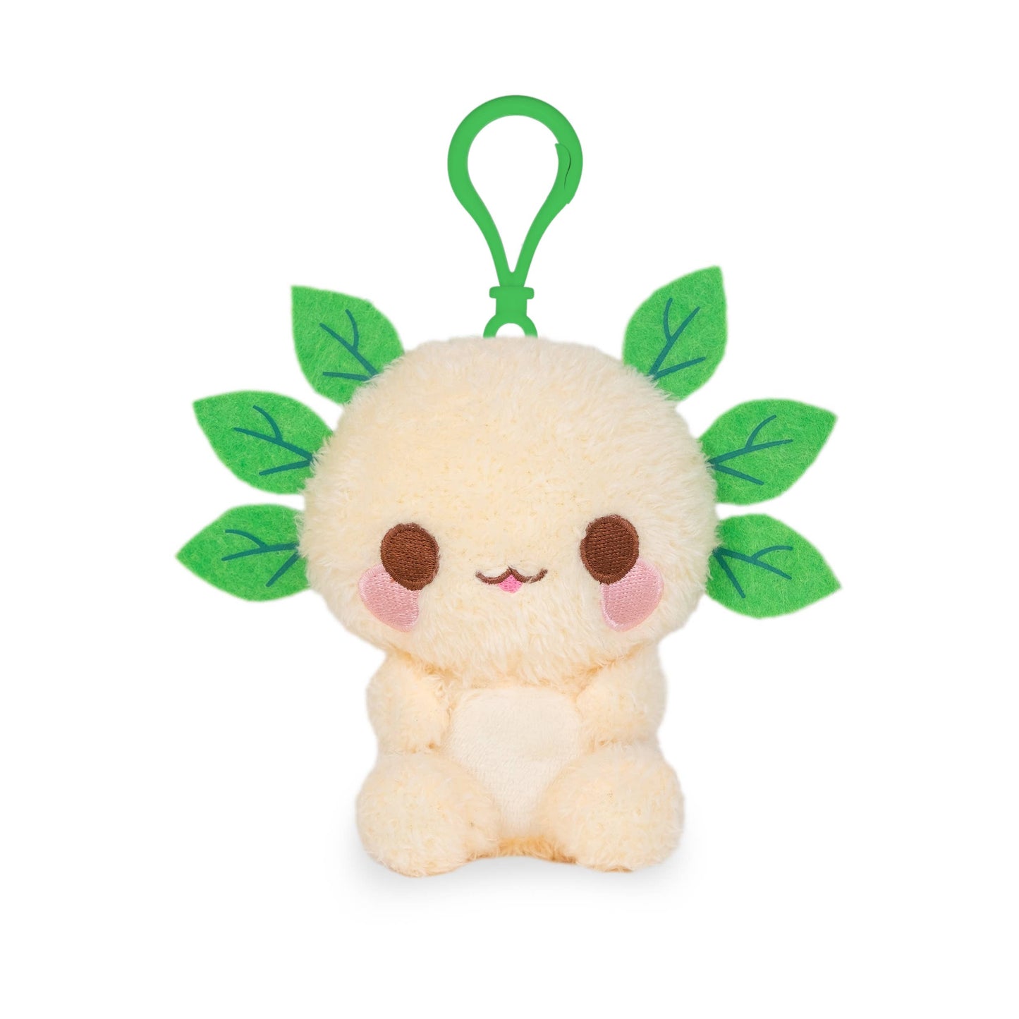 Mini Leia Clip (Cute Leafy Botanical Axolotl Bag Charm Clip)