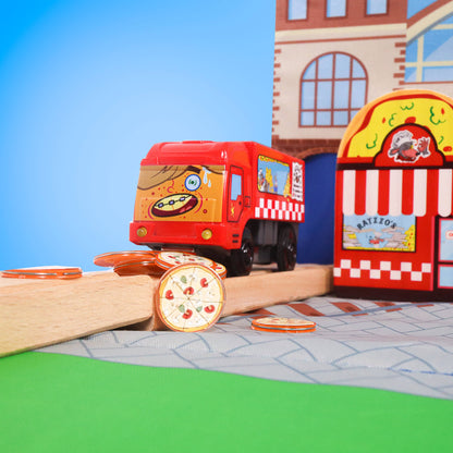 Zany Trains - Pete-Za Motorized Pizza Delivery Toy- Series 2