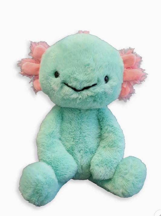 World's Softest Lushee 16 Inch - Aqua Axolotl Plush Toy