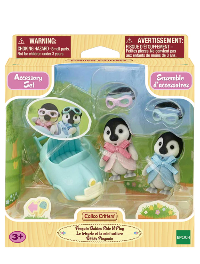 Calico Critters Penguin Babies Ride 'n Play