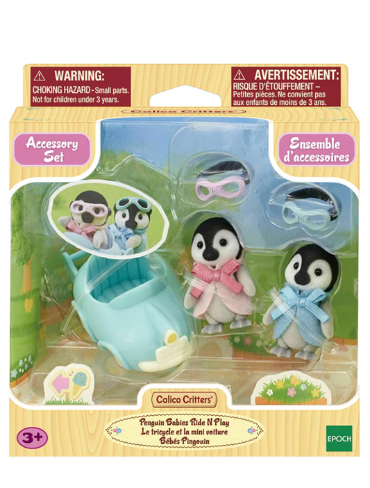Calico Critters Penguin Babies Ride 'n Play