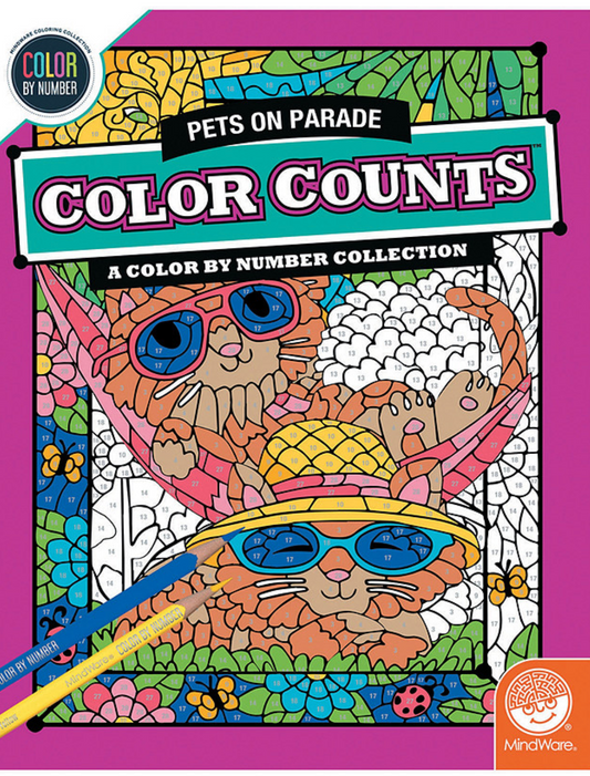 Color by Number Color Counts: Pets on Parade