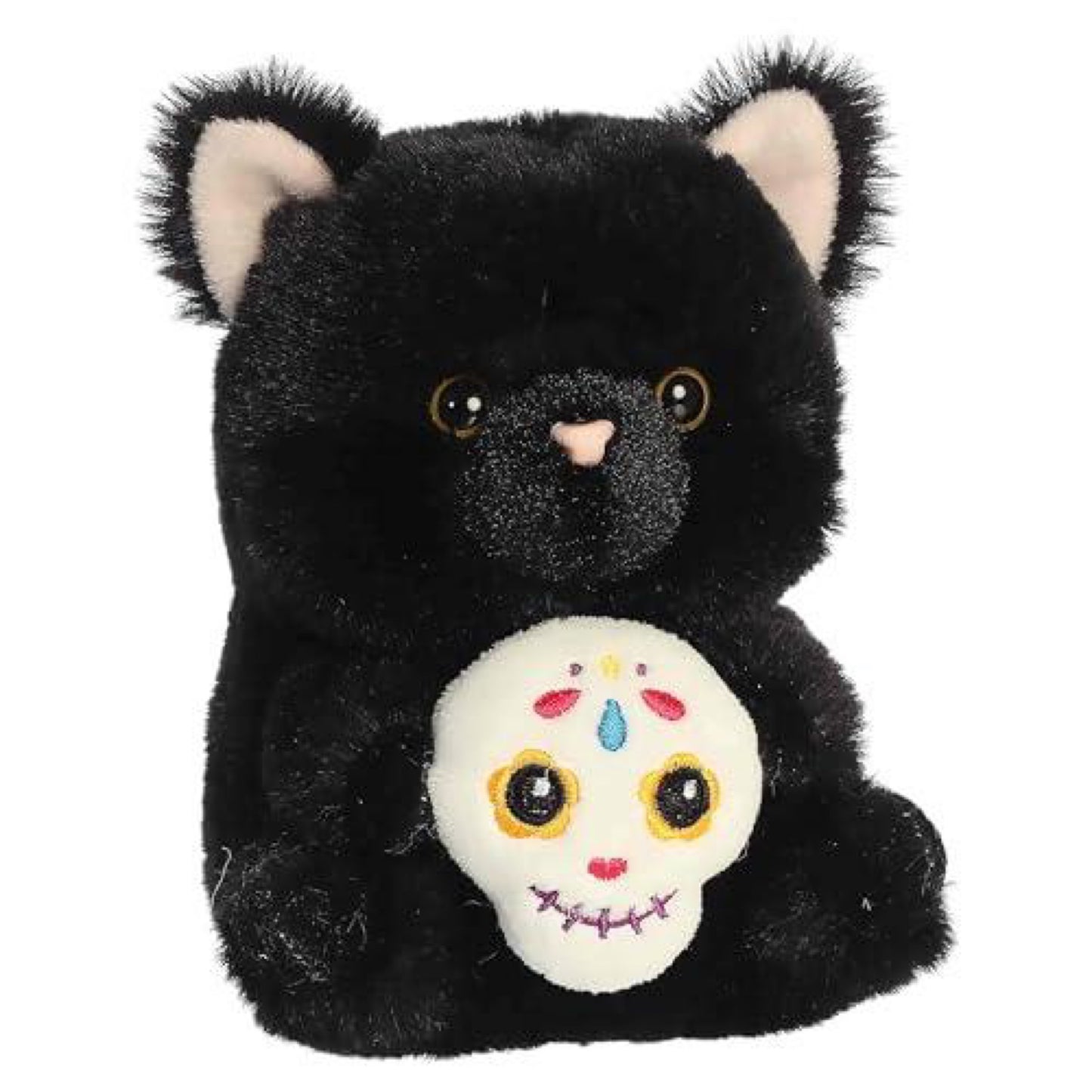 Aurora Rolly Pet Jet Black Cat Stuffed Animal