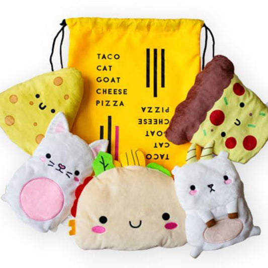 Taco Cat Goat Cheese Pizza Plush Mittens Set -