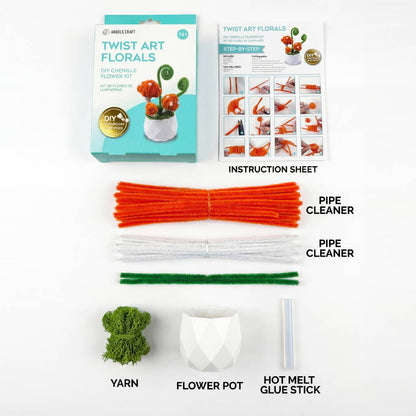 Mushroom Twist Art DIY Kit – Chenille Craft Decor