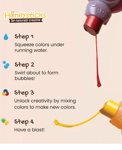 Honeysticks Color Mixing Bubble Bath