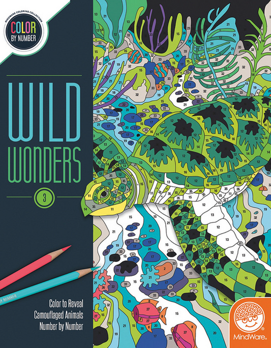 Wild Wonders Color by Number: Book 3