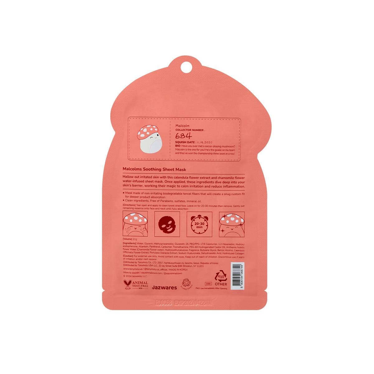 Squishmallows x TONYMOLY Sheet Mask