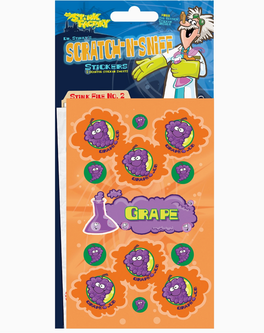 Grape Scratch-N Sniff Sticker Sheets