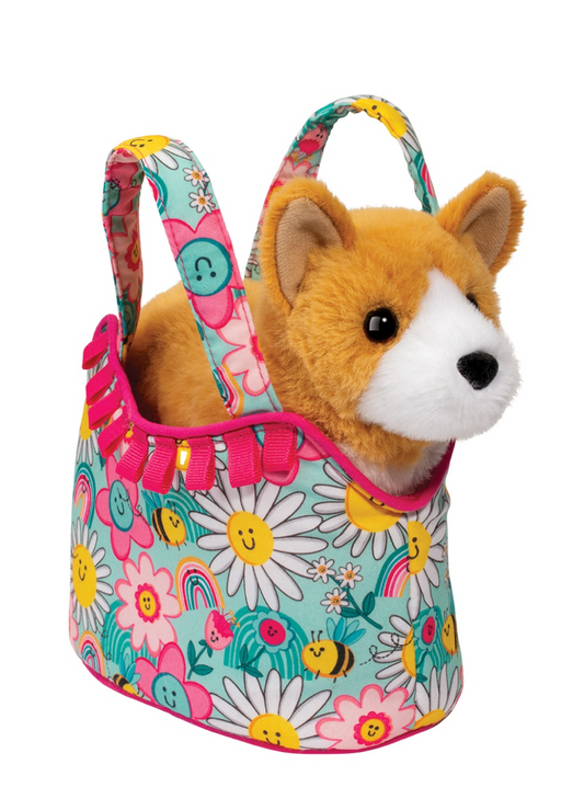 Sunny Smiles Sassy Sak with Corgi Dog