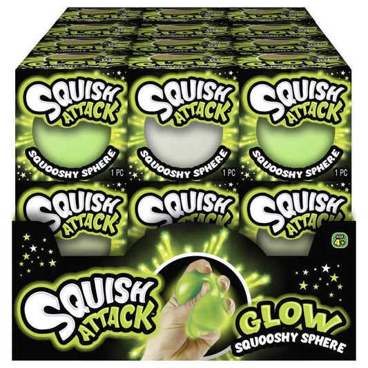 Squish Attack Glow Squooshy Sphere