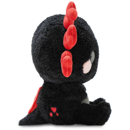 Nola the Nocturnal Axolotl (Cute Kawaii Black Red Soft Plush