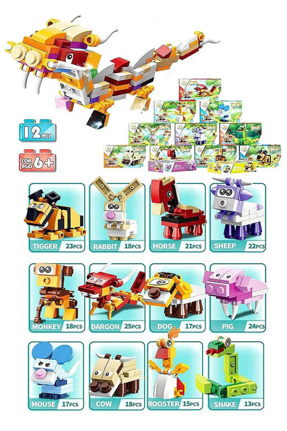 Animal Kingdom DIY Building Block Craft Box