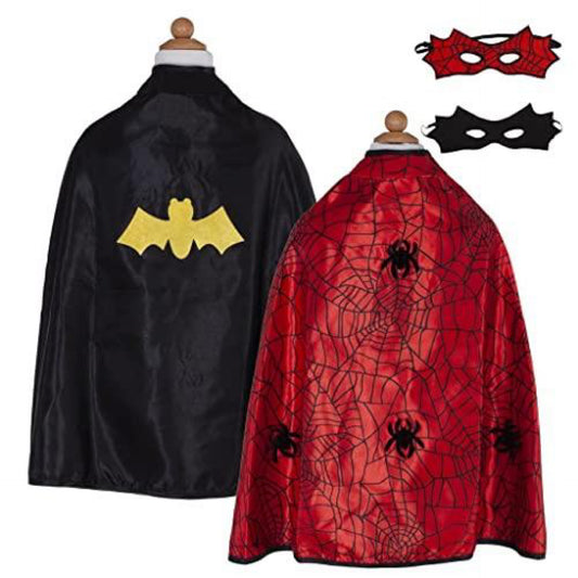 Great Pretenders 55270 Baby Spider/Bat Cape, Size US 3-4 Hats, Masks and Party Accessories, Multicoloured