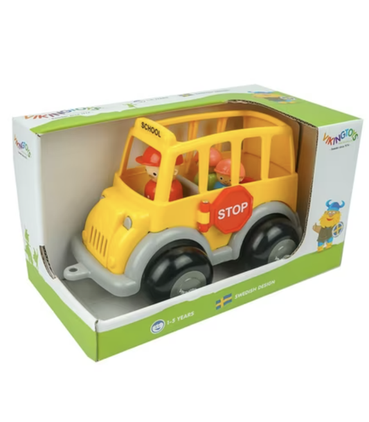 Viking Toys School Bus with 3 Figures