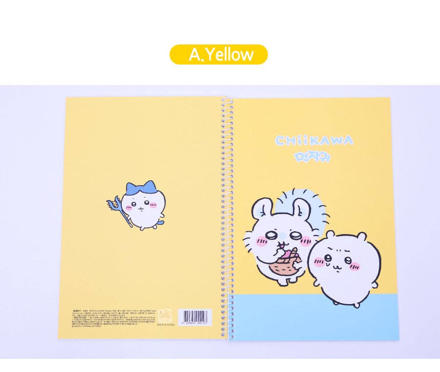 Chiikawa Mini Spiral Notebook – 150 x220mm 4 Cute Designs