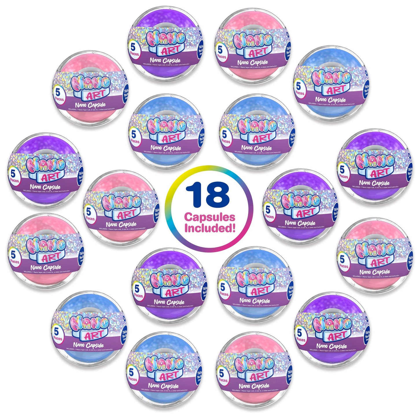 Nano Tape Vending Machine Surprise Ball Toy Display Ages 8+