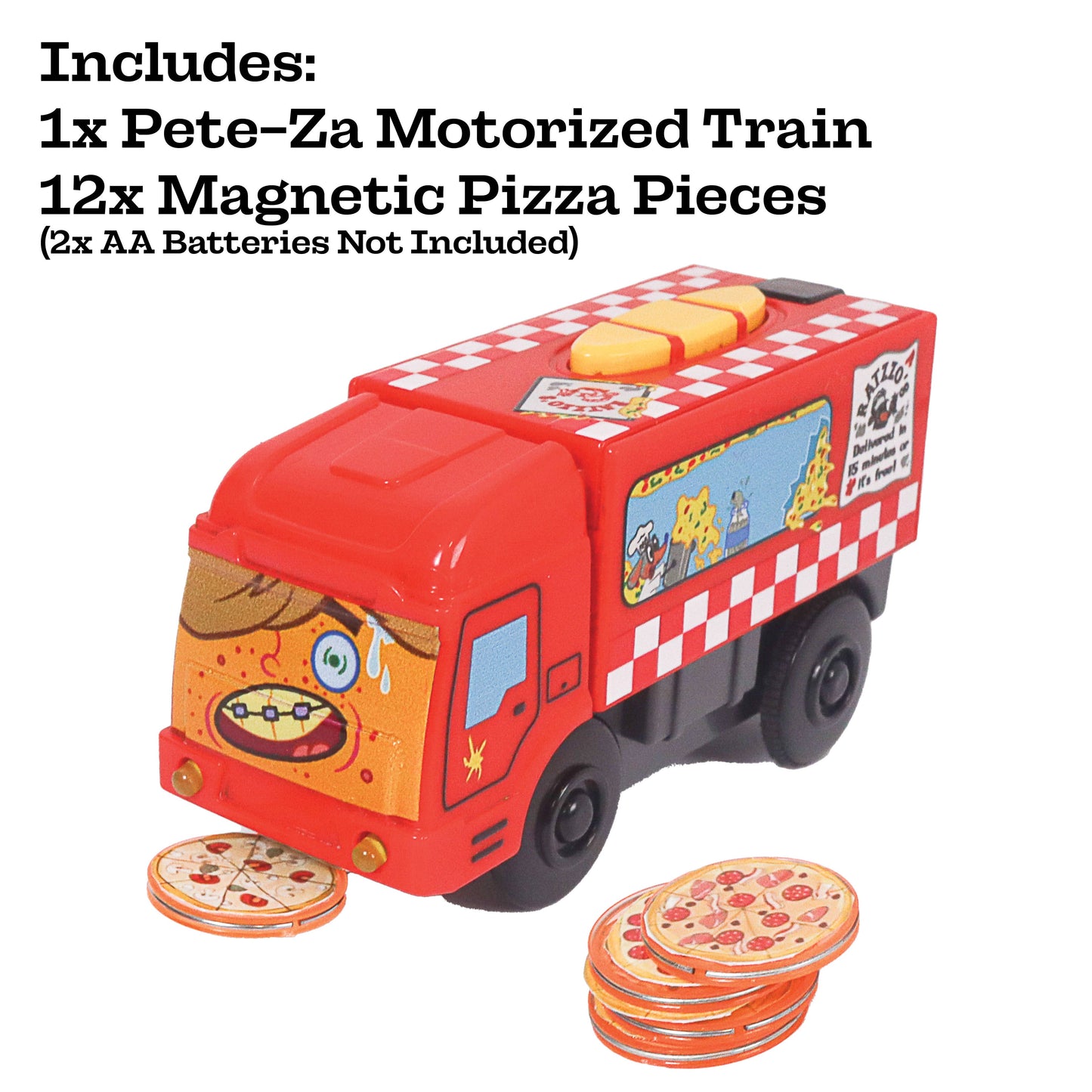 Zany Trains - Pete-Za Motorized Pizza Delivery Toy- Series 2