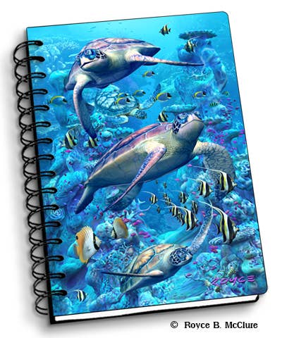 3D Royce Notebook 4" x 6" - Turtle Town