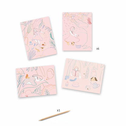 The Picnic Scratch Card Activity Set - Djeco