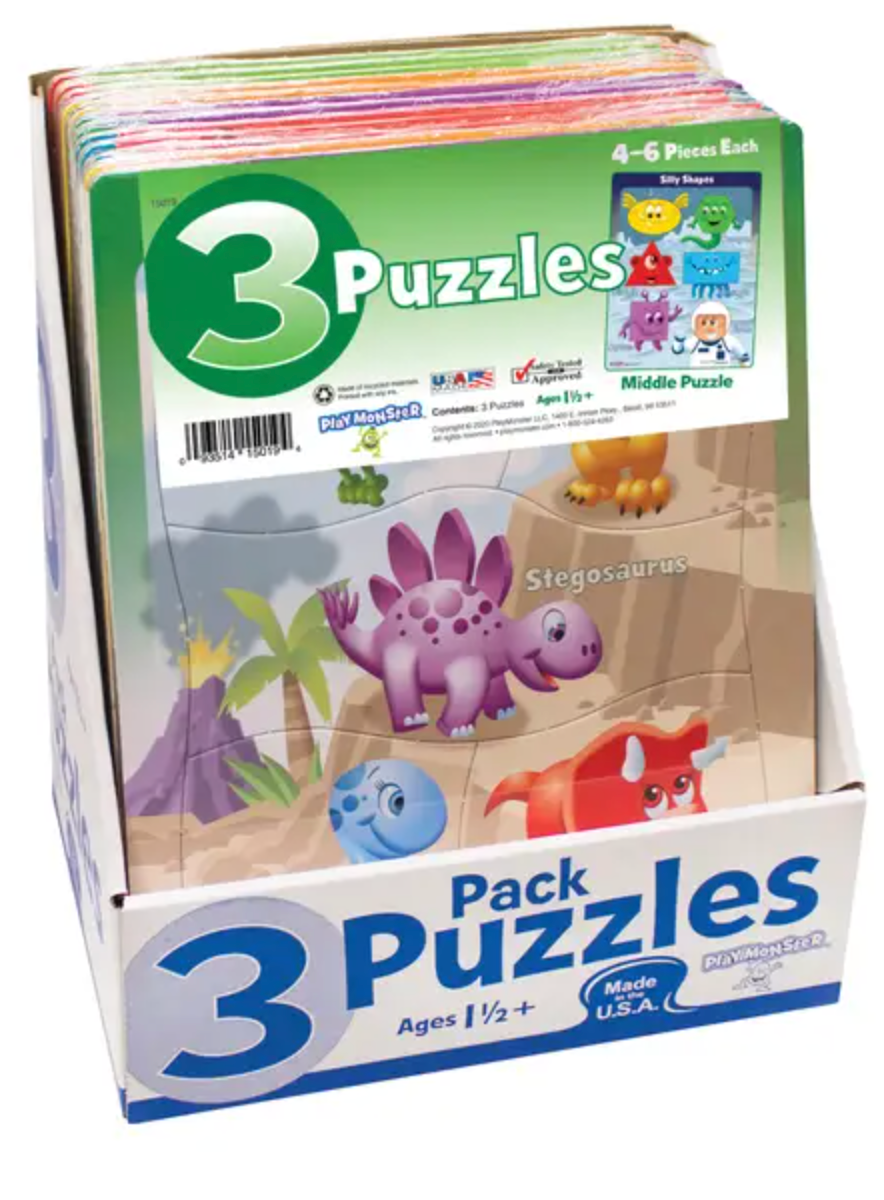Preschool Puzzles 3-Pack - Assorted Styles