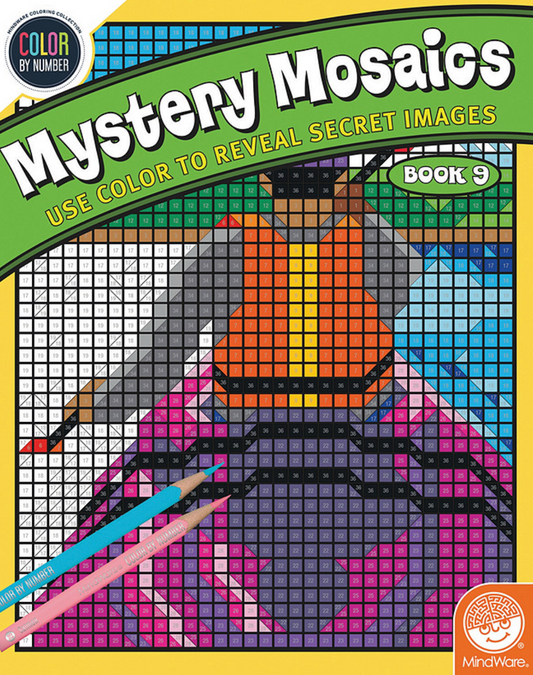 Color By Number Mystery Mosaics: Book 9