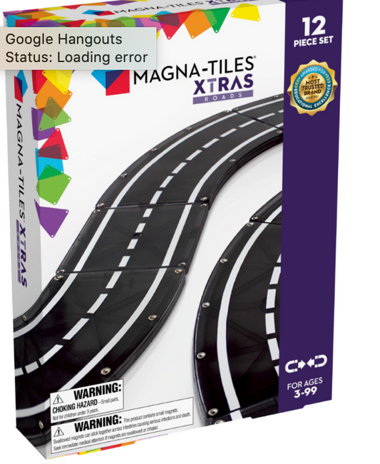Magna-Tiles XTRAS: Roads 12-Piece Set
