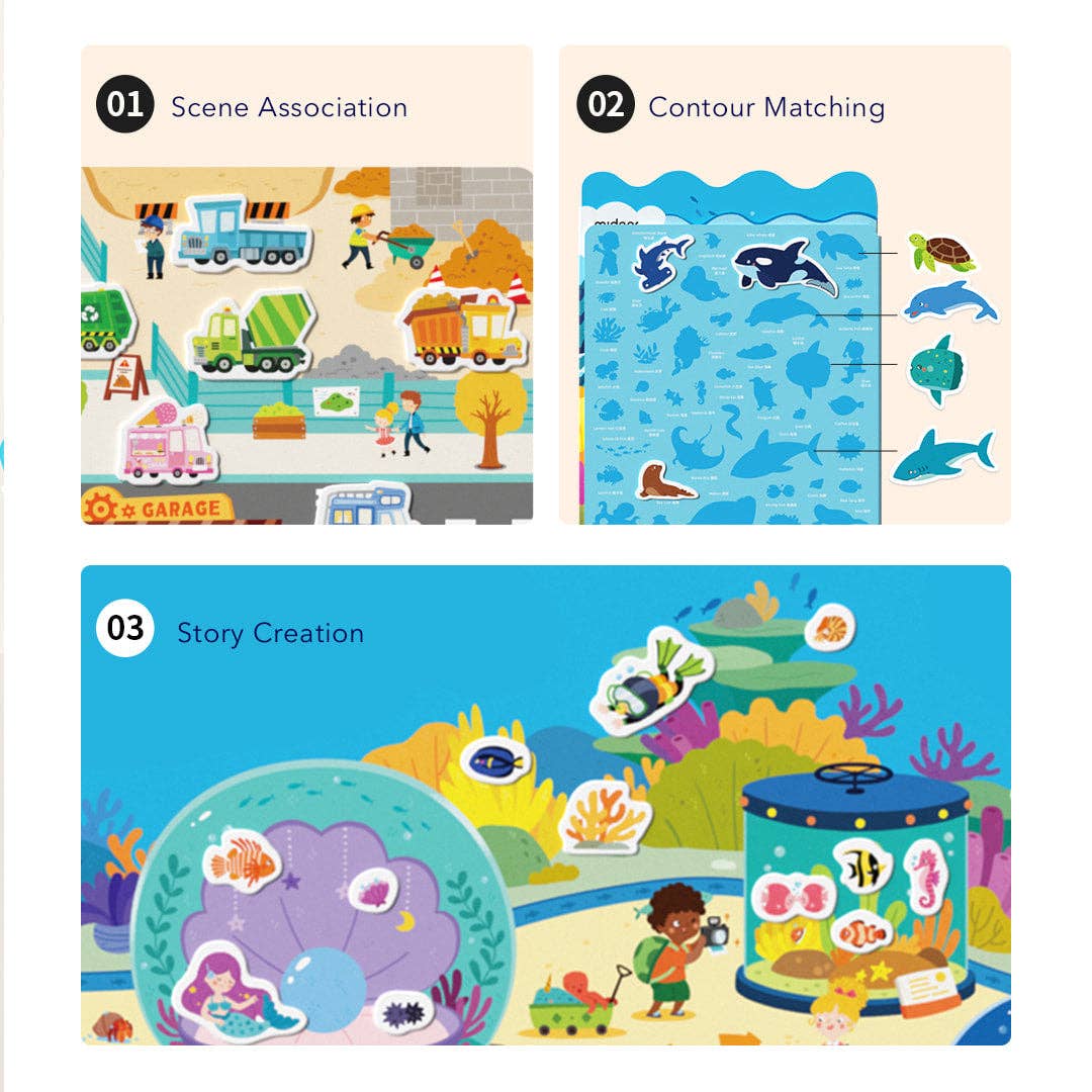 Reusable Jelly Sticker: The Bustling Traffic
