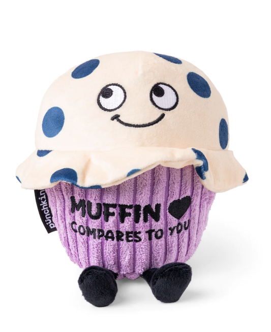 "Muffin Compares To You" Plush Blueberry Muffin