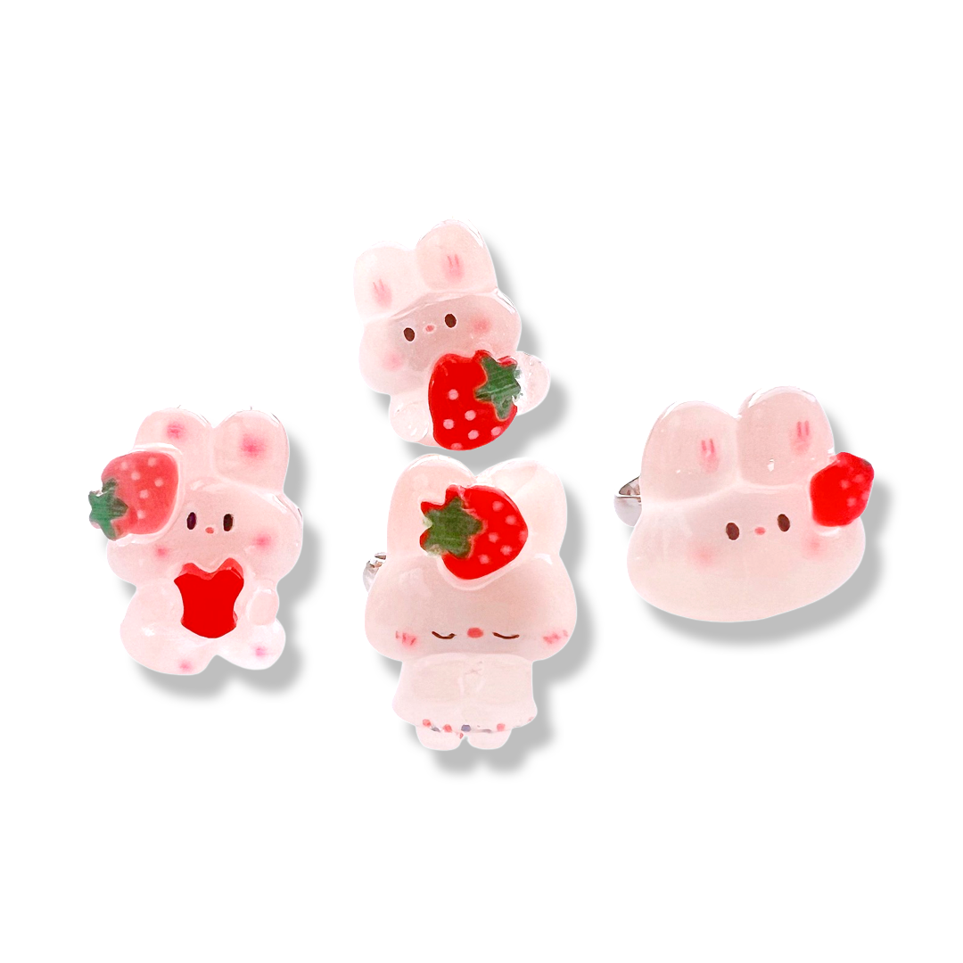 Pop Cutie Jelly Bunny Kids Ring - adjustable