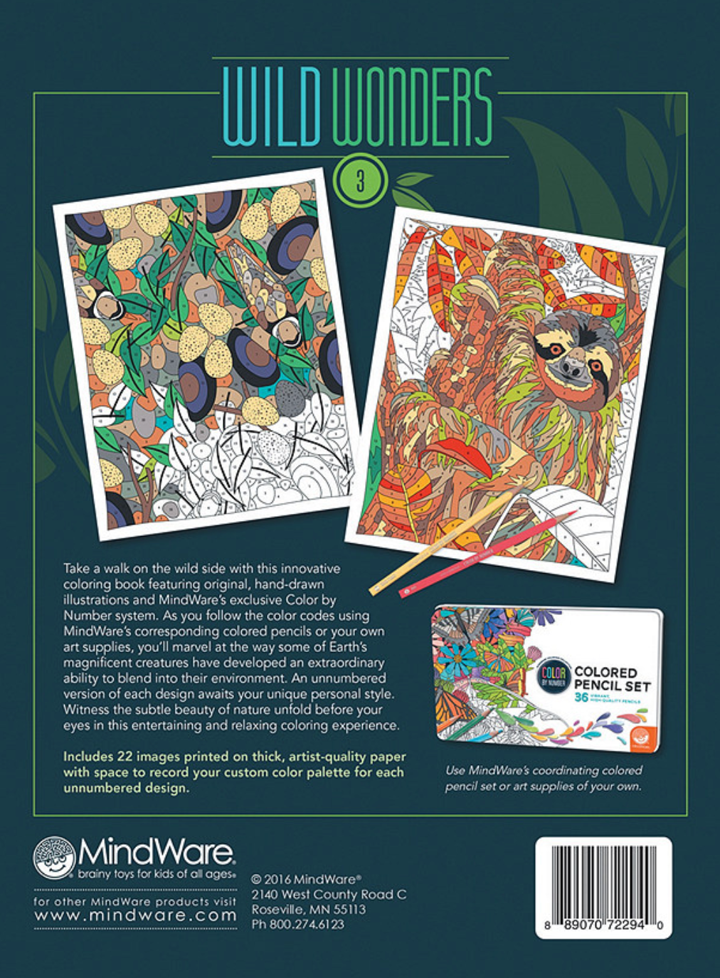 Wild Wonders Color by Number: Book 3