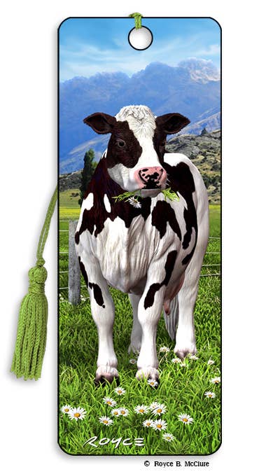 3D Royce bookmark - Daisy (Cow)