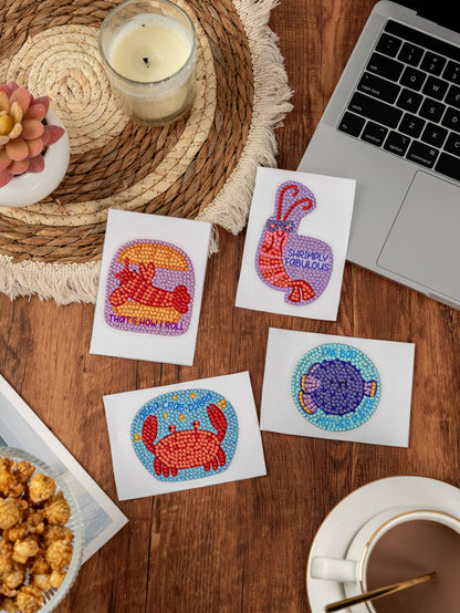 PixelPop™ Diamond Art Sticker Pack — Stay Salty